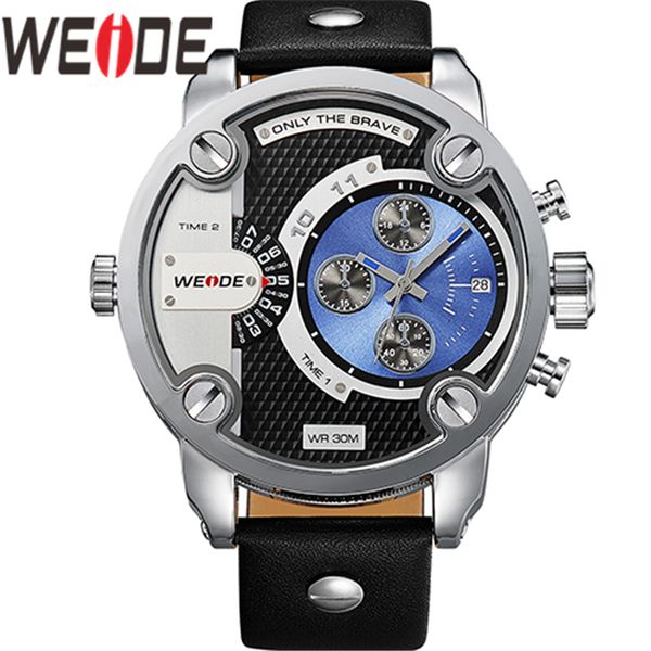 weide watch men quartz sports calendar auto date black leather men watch relogio masculino, Slivery;brown
weide watch men quartz sports calendar auto date black leather men watch relogio masculino, Slivery;brown