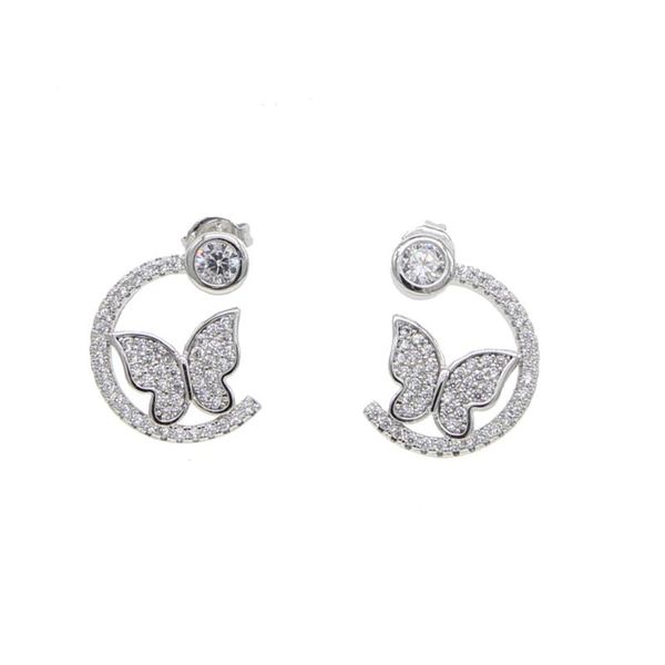 stud women jewelry 2021 crystal front back double sided earrings for fashion ear jacket zircon butterfly charm, Golden;silver
stud women jewelry 2021 crystal front back double sided earrings for fashion ear jacket zircon butterfly charm, Golden;silver