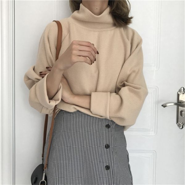 women's sweaters turtleneck knitted jumpers for women sweater casual loose long batwing sleeve crocheted pullovers streetwear pz2325, White;black
women's sweaters turtleneck knitted jumpers for women sweater casual loose long batwing sleeve crocheted pullovers streetwear pz2325, White;black