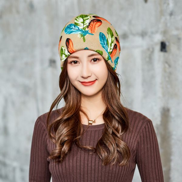 autumn 2020 winter hats for women skullies caps feather print touca de inverno bonnet femme hiver, Blue;gray
autumn 2020 winter hats for women skullies caps feather print touca de inverno bonnet femme hiver, Blue;gray