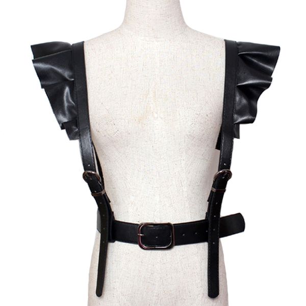 belts 2021 personality shoulders belt faux leather body bondage corset female harness waist straps suspenders, Black;brown
belts 2021 personality shoulders belt faux leather body bondage corset female harness waist straps suspenders, Black;brown