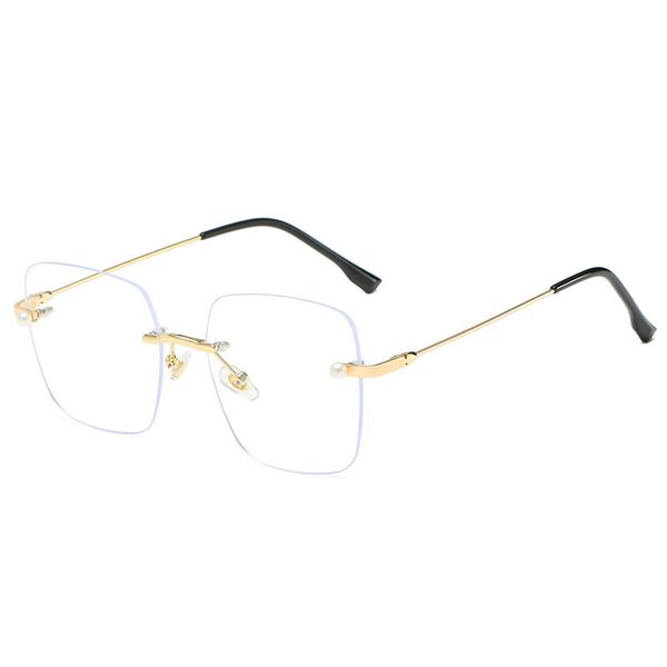 korean style oversize anti-blue ray glasses for women men square transparent lens rimless fashionable myopia frame anti-fatigue, White;black
korean style oversize anti-blue ray glasses for women men square transparent lens rimless fashionable myopia frame anti-fatigue, White;black