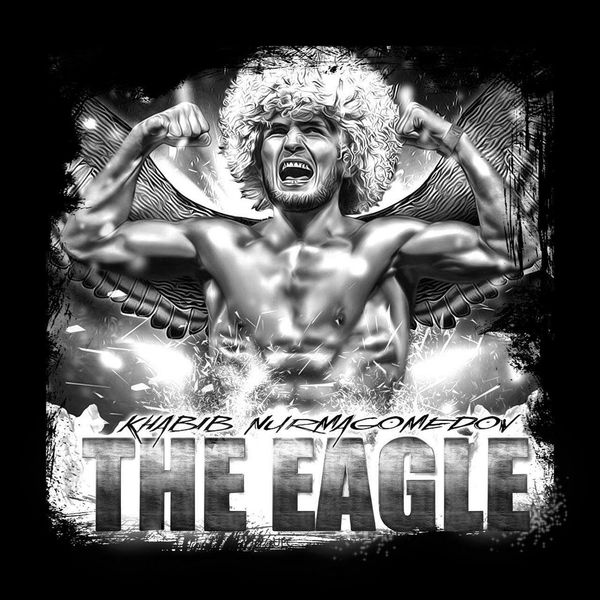 khabib nurmagomedov the eagle russian legend men black t-shirt