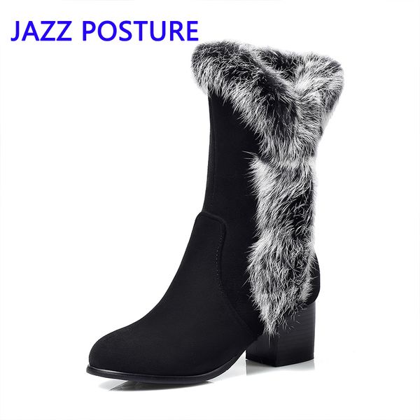 boots 2021winter plus velvet genuine hair comfortable thick mid-heeled warm wool women short q299, Black
boots 2021winter plus velvet genuine hair comfortable thick mid-heeled warm wool women short q299, Black