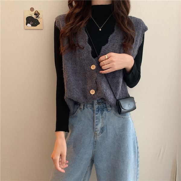 early autumn 2020 new women's half-turtleneck base cardigan two-piece early autumn 2020 new set women's half-turtleneck base vest, Gray
early autumn 2020 new women's half-turtleneck base cardigan two-piece early autumn 2020 new set women's half-turtleneck base vest, Gray