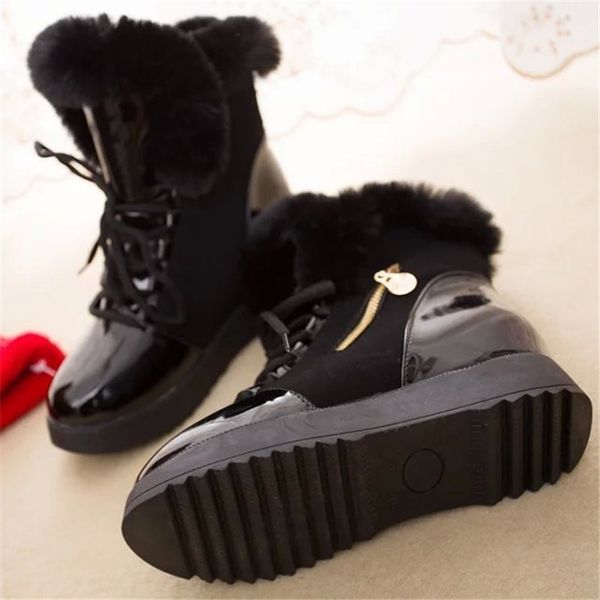 women boots platform winter shoes women snow boots platform keep warm ankle winter boots with thick fur heels botas mujer, Black
women boots platform winter shoes women snow boots platform keep warm ankle winter boots with thick fur heels botas mujer, Black