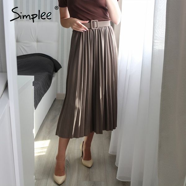 simplee fashion a-line women pleated skirt stripe loose 20 color skirt with belt elegant british style autumn winter 2020, Black
simplee fashion a-line women pleated skirt stripe loose 20 color skirt with belt elegant british style autumn winter 2020, Black