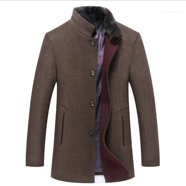 color woolen coat male clothing mens designer casual jacket autumn winter stand collar plus size solid, Black;brown 
color woolen coat male clothing mens designer casual jacket autumn winter stand collar plus size solid, Black;brown