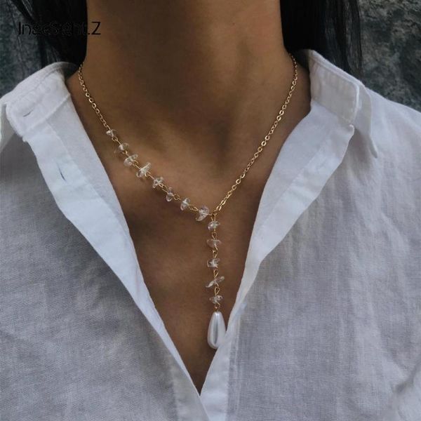 chokers ingesight.z korean natural opal stone choker necklace collar statement imitation pearl pendant long chain women jewelry, Golden;silver
chokers ingesight.z korean natural opal stone choker necklace collar statement imitation pearl pendant long chain women jewelry, Golden;silver