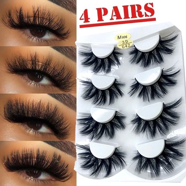 4 pairs natural false eyelashes fake lashes long makeup 3d mink lashes eyelash extension mink eyelashes natural makeup tool
4 pairs natural false eyelashes fake lashes long makeup 3d mink lashes eyelash extension mink eyelashes natural makeup tool