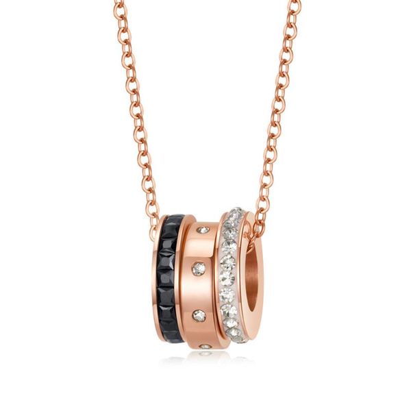 zjl three combination round rose gold necklaces for women accessories elegant cz fashion stainless steel necklace woman jewelry, Silver
zjl three combination round rose gold necklaces for women accessories elegant cz fashion stainless steel necklace woman jewelry, Silver