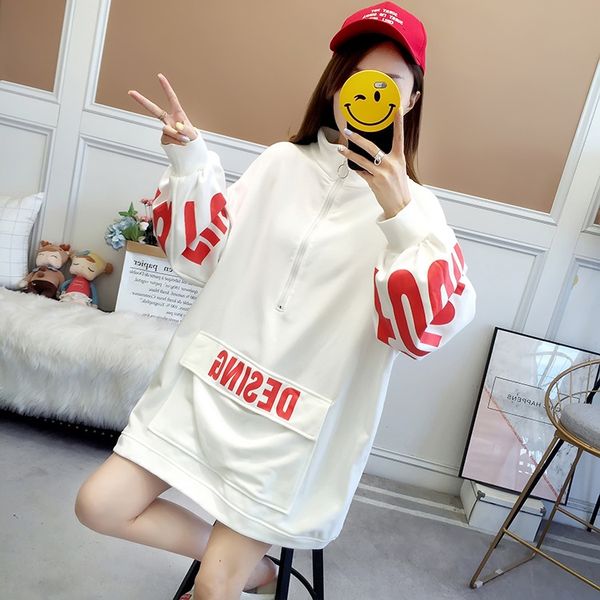 real 2020 autumn new lazy style mid-length personalized printed student loose casual pulloversweater pullover pullover sweater fashion lutyc, Black
real 2020 autumn new lazy style mid-length personalized printed student loose casual pulloversweater pullover pullover sweater fashion lutyc, Black