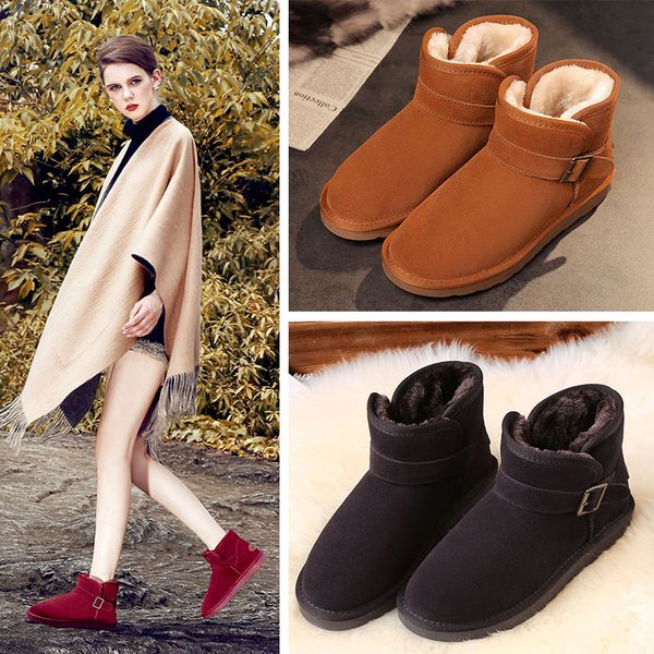 snow boots women's leather short tube buckle thermal cotton shoes 2020 new 5856 winter versatile snow cotton, Black
snow boots women's leather short tube buckle thermal cotton shoes 2020 new 5856 winter versatile snow cotton, Black