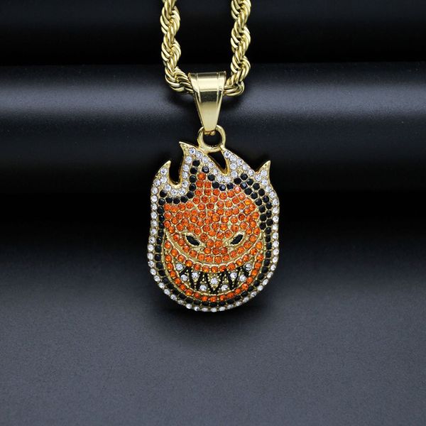 hip hop rhinestones paved bling iced out gold color stainless steel fireman devi pendants necklaces for men rapper jewelry, Silver
hip hop rhinestones paved bling iced out gold color stainless steel fireman devi pendants necklaces for men rapper jewelry, Silver