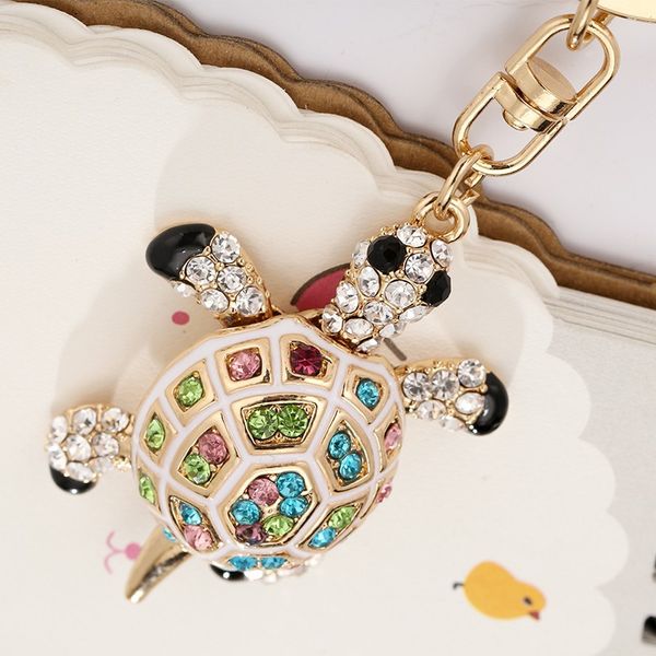 keychains fashion colorful rhinestone turtle keychain cute gold color animal pendant bag car key chains keyring with buckle accessories, Silver
keychains fashion colorful rhinestone turtle keychain cute gold color animal pendant bag car key chains keyring with buckle accessories, Silver