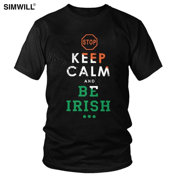 keep calm and be irish t shirts men classic ireland st. patrick's day gift tees short sleeved cotton t-shirt novelty merchandise
keep calm and be irish t shirts men classic ireland st. patrick's day gift tees short sleeved cotton t-shirt novelty merchandise