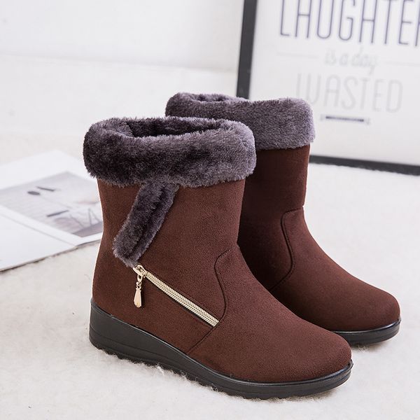 boots women wedges heels snow faux suede winter shoes woman plus size 43 mid calf female booties, Black
boots women wedges heels snow faux suede winter shoes woman plus size 43 mid calf female booties, Black