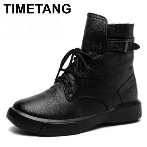 boots timetang genuine leather shoes women 2021 autumn winter fashion handmade ankle warm soft outdoor casual flat, Black
boots timetang genuine leather shoes women 2021 autumn winter fashion handmade ankle warm soft outdoor casual flat, Black