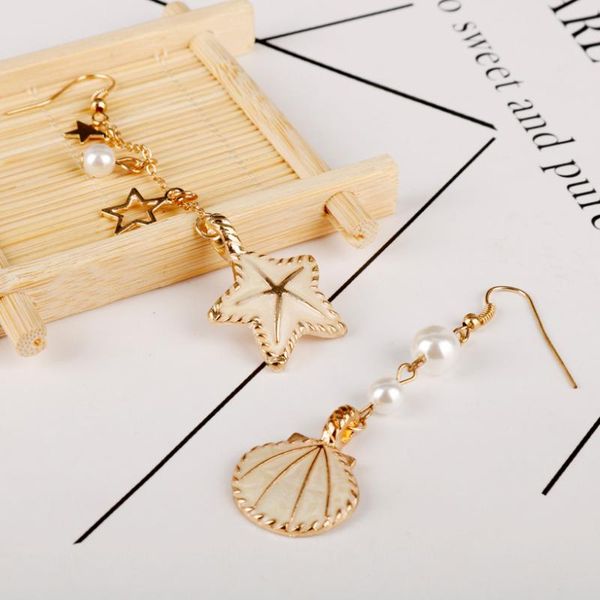 fashion jewelry women's earring summer beach gold color sea star starfish shell earrings maxi mermaid drop pendant, Silver
fashion jewelry women's earring summer beach gold color sea star starfish shell earrings maxi mermaid drop pendant, Silver