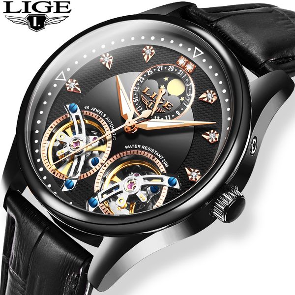 wristwatches lige 2021 automatic mechanical watch men tourbillon sport clock fashion business men's watches reloj automatico de hombre, Slivery;brown
wristwatches lige 2021 automatic mechanical watch men tourbillon sport clock fashion business men's watches reloj automatico de hombre, Slivery;brown