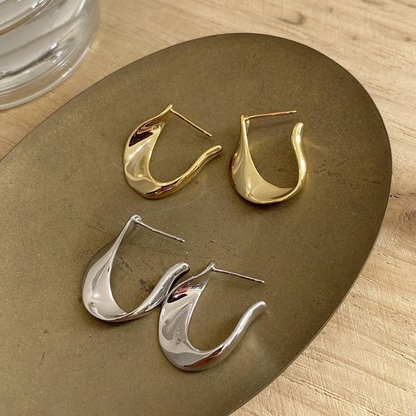 hoop & huggie french style 925% sterling silver u-shaped gold earrings for the anniversary of women's party wedding luxury jewelry gift, Golden;silver
hoop & huggie french style 925% sterling silver u-shaped gold earrings for the anniversary of women's party wedding luxury jewelry gift, Golden;silver