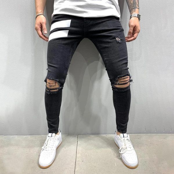 pattern printed trousers skinny stretch pleated pants denim pencil pants ripped slim fit distressed fashion cargo jeans casual, Blue
pattern printed trousers skinny stretch pleated pants denim pencil pants ripped slim fit distressed fashion cargo jeans casual, Blue