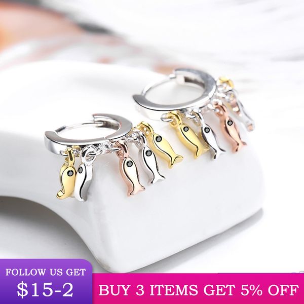 hoop & huggie lbyzhan cute 3 color little fish earring authentic 925 sterling silver for women fashion jewelry cme446, Golden;silver
hoop & huggie lbyzhan cute 3 color little fish earring authentic 925 sterling silver for women fashion jewelry cme446, Golden;silver