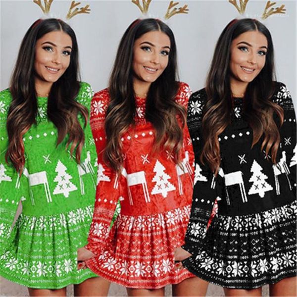 fashion trend christmas pattern casual long sleeve short skirt designer female new slim dress women christmas dress, Black;gray
fashion trend christmas pattern casual long sleeve short skirt designer female new slim dress women christmas dress, Black;gray