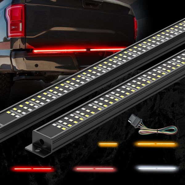 mictuning 1 set 60" universal triple led aluminum strip tailgate bar red driving light sequential amber turn signal white light
mictuning 1 set 60" universal triple led aluminum strip tailgate bar red driving light sequential amber turn signal white light