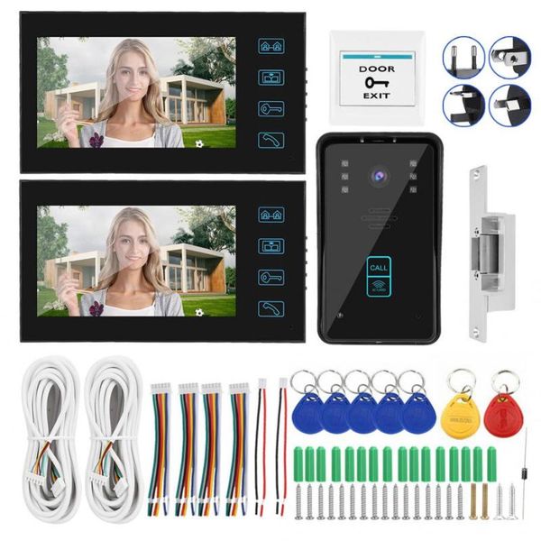 doorbells 7in 1v2 wired video doorphone button card remote control access system 100-240v doorbell intercom
doorbells 7in 1v2 wired video doorphone button card remote control access system 100-240v doorbell intercom