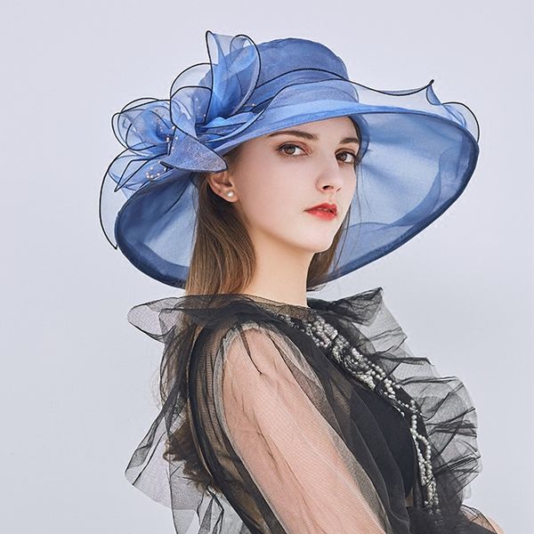 wide brim hats summer sun protection women beach fashional europe and america style straw flowervoice hat, c006, Blue;gray
wide brim hats summer sun protection women beach fashional europe and america style straw flowervoice hat, c006, Blue;gray