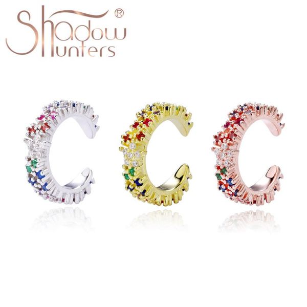 shadowhunters real 925 sterling silver rainbow earcuff for women fashion jewelry crystal encrusted clip on earrings no piercing, Golden;silver
shadowhunters real 925 sterling silver rainbow earcuff for women fashion jewelry crystal encrusted clip on earrings no piercing, Golden;silver