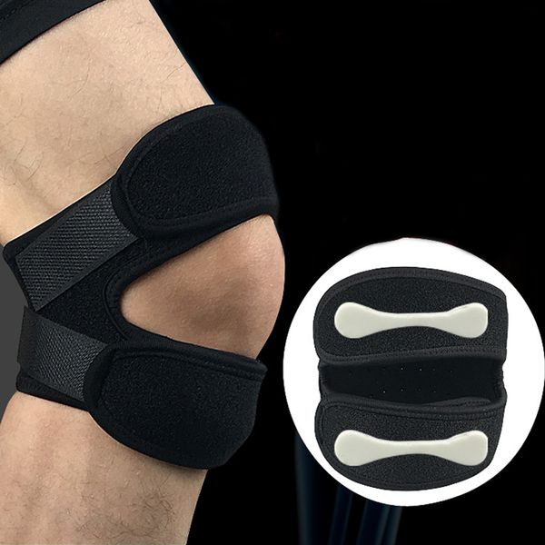 1pair kneepads adjustable sports safety knee protector professional brace gym running basketball football knee brace pad, Black;gray
1pair kneepads adjustable sports safety knee protector professional brace gym running basketball football knee brace pad, Black;gray