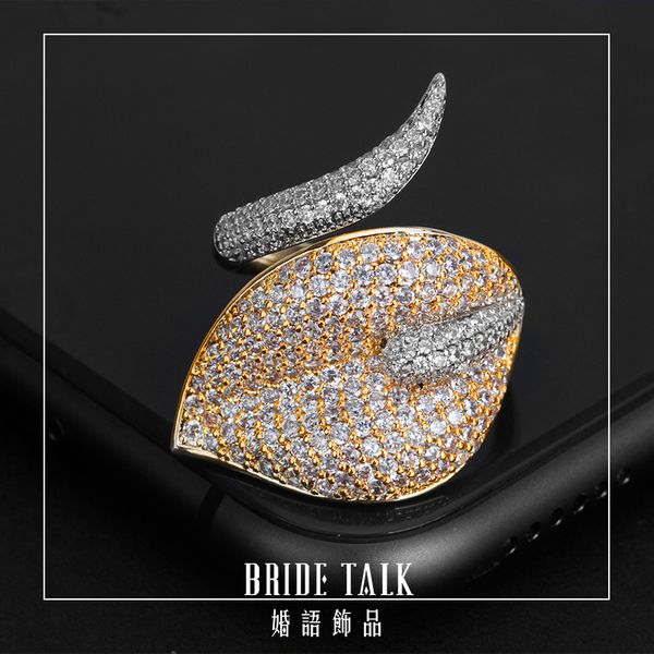 wedding rings bridetalk luxulry leaf shape cubic zirconia white gold-color nigeria women open adjustable finger ring for party jewelry, Slivery;golden
wedding rings bridetalk luxulry leaf shape cubic zirconia white gold-color nigeria women open adjustable finger ring for party jewelry, Slivery;golden
