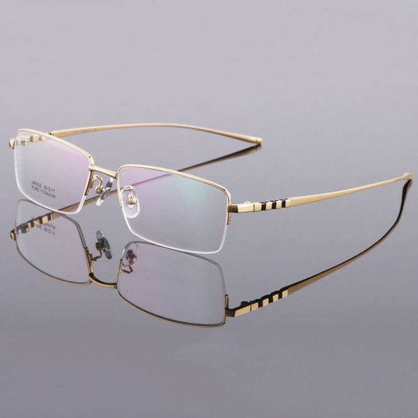 new arrival ultralight pure titanium frame glasses men business style half rim eyeglasses rectangular spectacles myopia eyewear, Black
new arrival ultralight pure titanium frame glasses men business style half rim eyeglasses rectangular spectacles myopia eyewear, Black