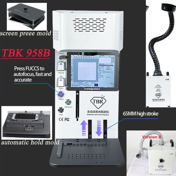 tbk 958b mini auto lcd mini laser diode repair machine 6w with smoking filter instrument high filtering air dust cleaner optioal
tbk 958b mini auto lcd mini laser diode repair machine 6w with smoking filter instrument high filtering air dust cleaner optioal