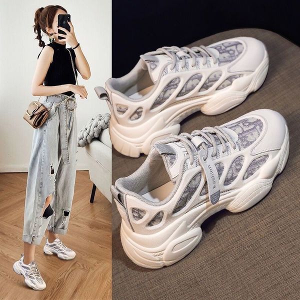 dad shoes womens 2020 autumn new platform printing color matching breathable mesh red sports smart smoked shoes ins super fire fashion, Black
dad shoes womens 2020 autumn new platform printing color matching breathable mesh red sports smart smoked shoes ins super fire fashion, Black