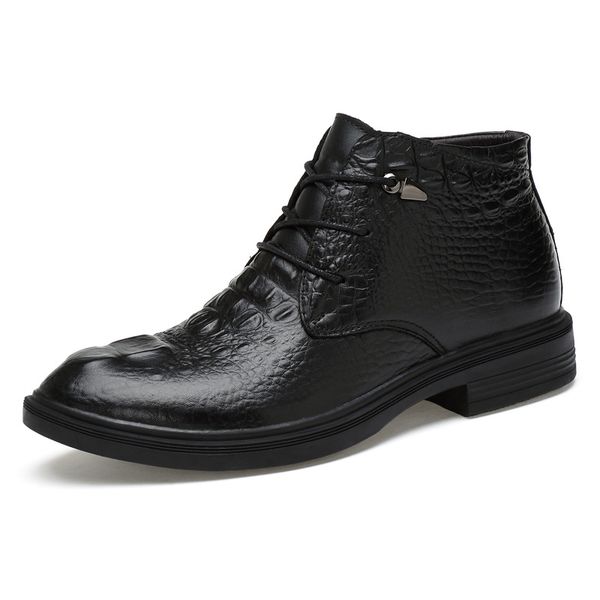 2020 new fashion genuine leather boots cowhide ankle boots men autumn winter lace up rivets man casual shoes, Black
2020 new fashion genuine leather boots cowhide ankle boots men autumn winter lace up rivets man casual shoes, Black