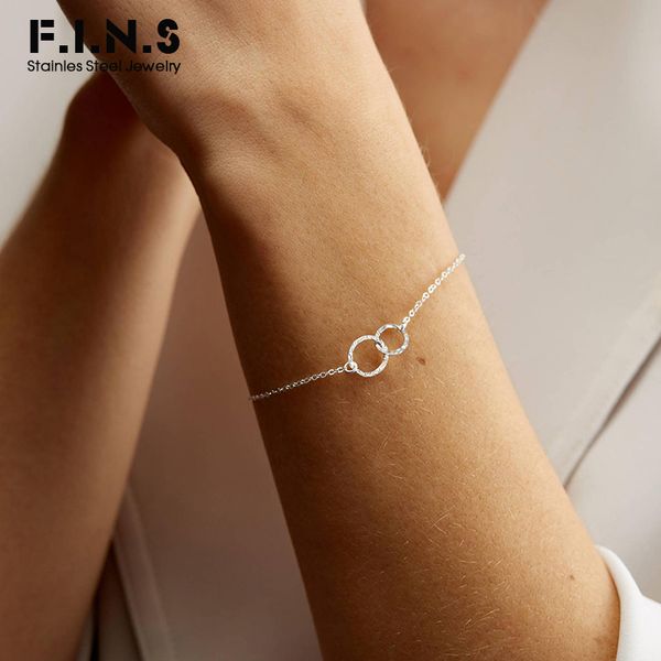 f.i.n.s simple circles stainless steel bracelet for women thin chain charm bracelet fashion friendship bracelets jewelry, Golden;silver
f.i.n.s simple circles stainless steel bracelet for women thin chain charm bracelet fashion friendship bracelets jewelry, Golden;silver