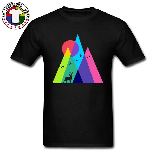 simple t shirts men colored geometric triangle high mountain sunset nature elk tees 100% cotton men t shirts no glue print
simple t shirts men colored geometric triangle high mountain sunset nature elk tees 100% cotton men t shirts no glue print