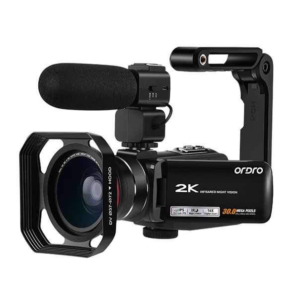 video camera infrared night vision camcorders 2k 30fps full hd wifi youtube vlog camera with microphone wide angle lens holder
video camera infrared night vision camcorders 2k 30fps full hd wifi youtube vlog camera with microphone wide angle lens holder