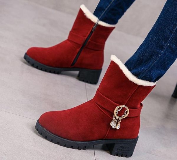 women snow boots platform plush fur flock suede warm shoes women winter boots fashion breathable plush sneakers, Black
women snow boots platform plush fur flock suede warm shoes women winter boots fashion breathable plush sneakers, Black