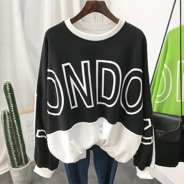 cool oversize streetwear sweatshirt hoodie women 2020 new stylish patchwork cotton pullover hoodies lady bf style loose coats, Black
cool oversize streetwear sweatshirt hoodie women 2020 new stylish patchwork cotton pullover hoodies lady bf style loose coats, Black