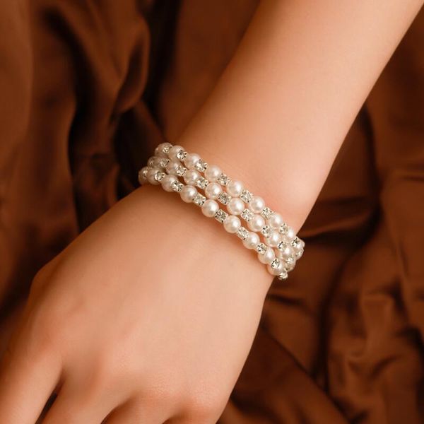 2020 New Elegant Crystal Imitation Pearl Multi-layer Bracelets For Women Wide Braided Wedding Bridal Fashion Party Jewelry Gift
2020 New Elegant Crystal Imitation Pearl Multi-layer Bracelets For Women Wide Braided Wedding Bridal Fashion Party Jewelry Gift