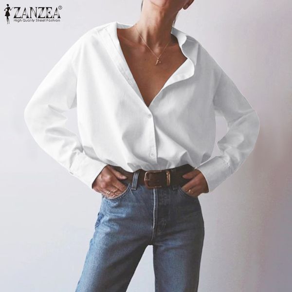zanzea elegant lady work white shirts women blouse fashion blusas buttons down solid tunic chemiser mujer plus size 200924
zanzea elegant lady work white shirts women blouse fashion blusas buttons down solid tunic chemiser mujer plus size 200924