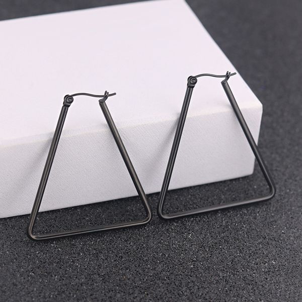 women earring black stainless steel pendant triangle fashion korean rose gold earring women jewelry piercing accessories, Golden;silver
women earring black stainless steel pendant triangle fashion korean rose gold earring women jewelry piercing accessories, Golden;silver