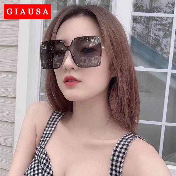 sunglasses 2021 oversized brown rimless square woman glasses simple fashion designer eyewear shades oculos, White;black
sunglasses 2021 oversized brown rimless square woman glasses simple fashion designer eyewear shades oculos, White;black