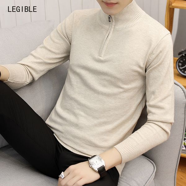 men's sweaters legible autumn winter fashion brand casual sweater men slim fit solid knitting pullovers male, White;black
men's sweaters legible autumn winter fashion brand casual sweater men slim fit solid knitting pullovers male, White;black