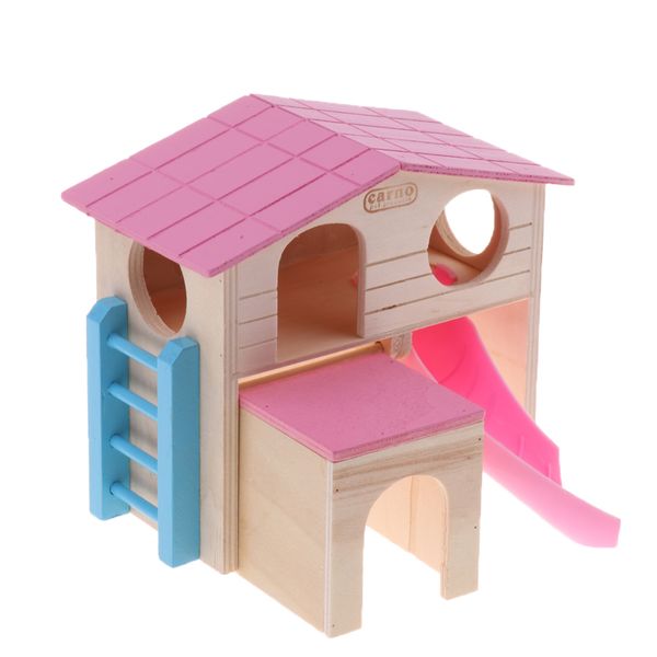pet wooden hamster house small animal rabbit mouse rat rodent playhouse home