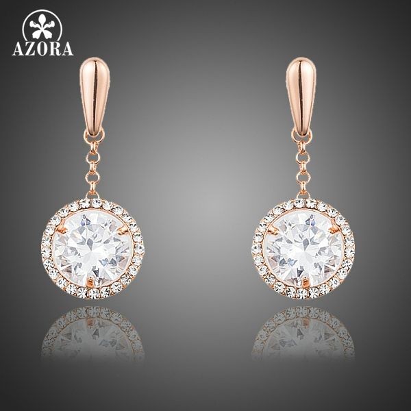 dangle & chandelier azora rose gold color clear round cubic zirconia women earrings drop te0238, Silver
dangle & chandelier azora rose gold color clear round cubic zirconia women earrings drop te0238, Silver